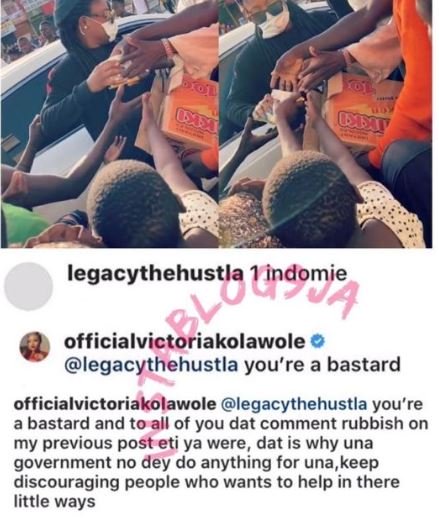 Victoria Kolawole Slams Troll Who Mocked Her For Giving Out Noodles Djbjf10