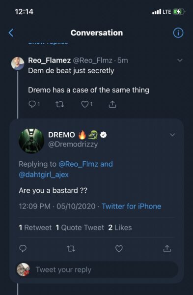 Dremo Threatens Twitter User Who Accused Him Of Domestic Violence (See Full Gist) Dre-210