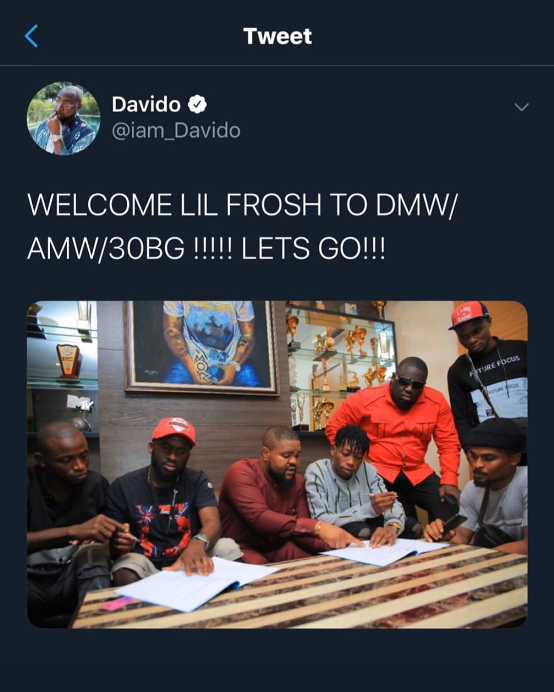 Davido Signed Lil Frosh To DMW Record Label Erukum10