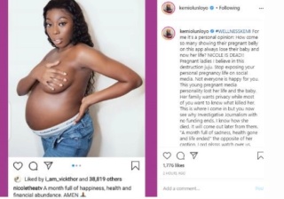  “Stop Exposing Your Baby Bump On Social Media”- Kemi Olunloyo Blames Late Youtube Star F-vmv10