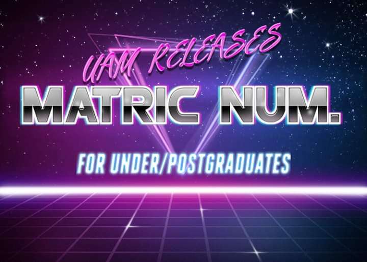  Federal University of Agriculture Makurdi (FUAM) Releases Matric Numbers For Undergraduate/Post Graduate Students For 2017/2018 academic session   Fb_img16