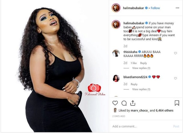 “If You Have Money Babes, Spend Some On Your Man Too” – Halima Abubakar Tells Ladies Iefhgv10