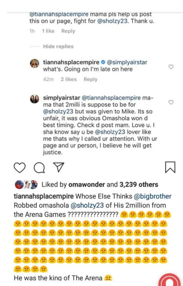 “Big Brother Robbed Omashola Of His N2million From Arena Games To Favour Mike” – Toyin Lawani Img_2049