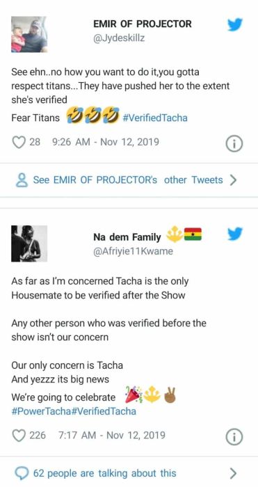 Titans Celebrate As Tacha Gets Verified On Twitter Img_2067
