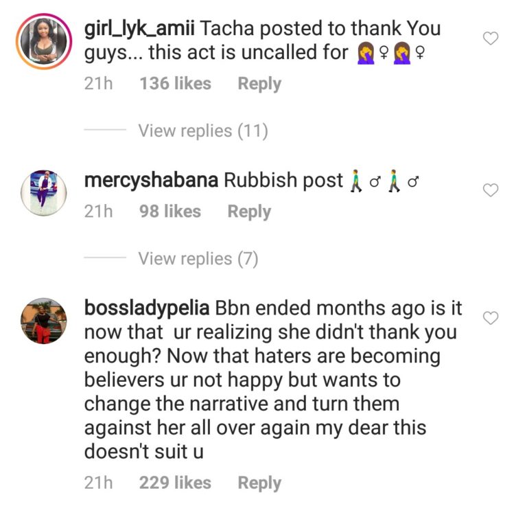 Tacha Fans slam Angela Okorie for dissing their Queen, Tacha Img_2093
