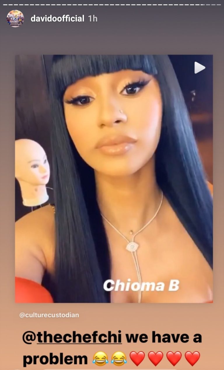 Davido reacts as Cardi B changes her name to Chioma B (Video) Img_2121