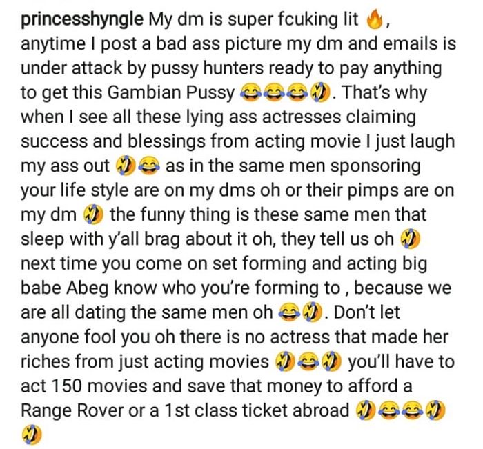 “There Is No Actress That Made Her Riches From Just Acting Movies” – Princess Shyngle Says Img_2152