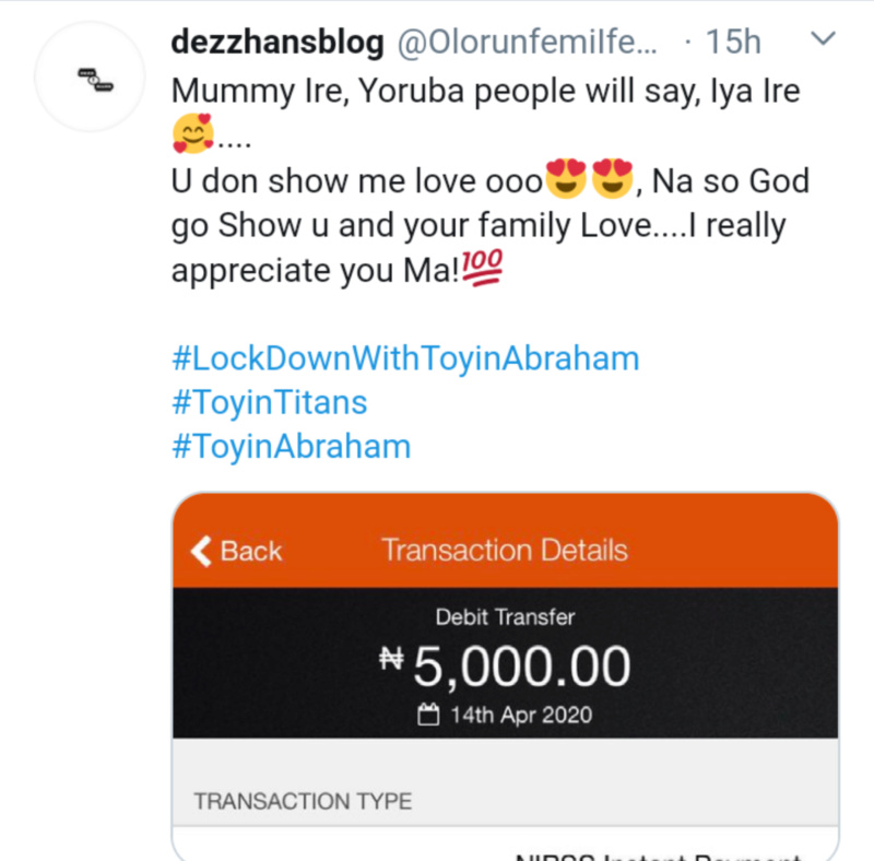 Nigerians Celebrate Toyin Abraham For Raining Cash On Social Media Insho250