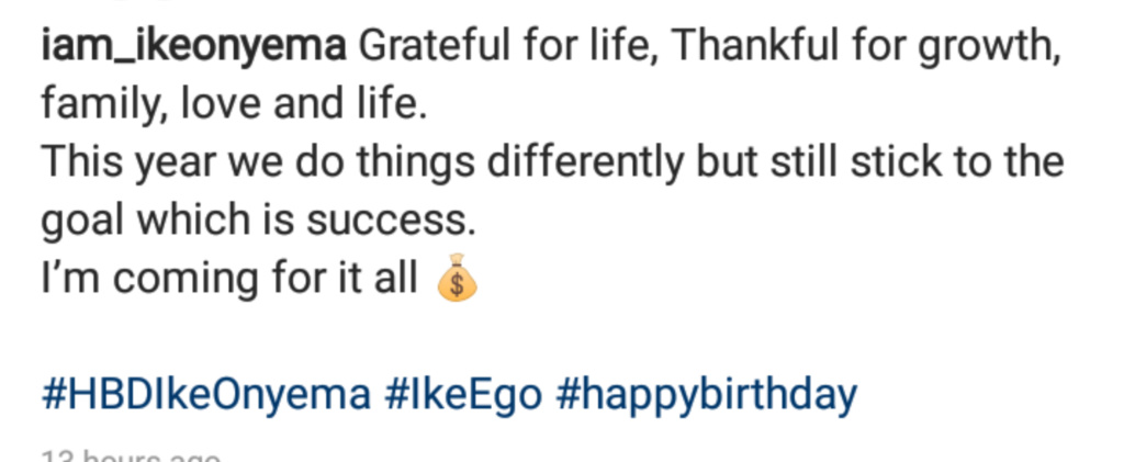 “The Goal Is Success And I’m Coming For All The Money” – BBNaija Ike Writes On His Birthday Insho371