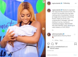 “Thank You For Sharing In Our JOY” – Regina Daniels Tells Fans As She Shares Adorable Photos Of Her Son Journe12