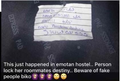Student Allegedly Ties Her Roommates Destinies Over Missing Money In Edo (See Photos) Jujuu10