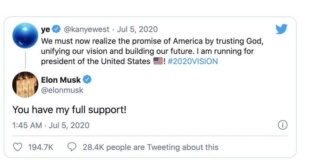 Kanye West Announces 2020 Presidential Bid And Elon Musk Endorses Him Kanye-16
