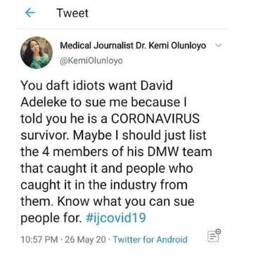 Kemi Olunloyo Reacts As Fans Call On Davido To Sue Her (Photo) Kemi-310