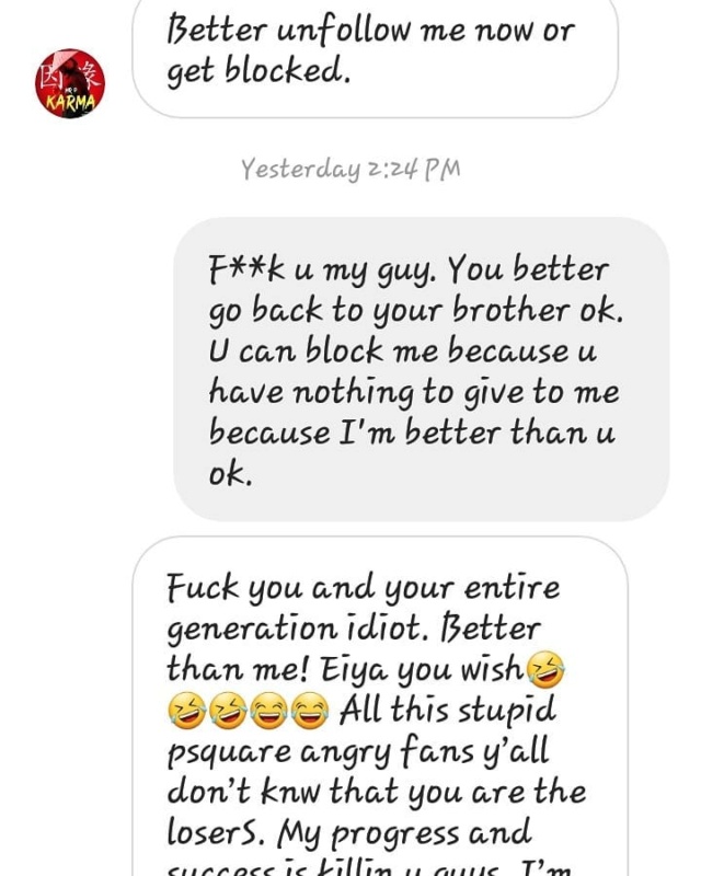 “I Am Better Than You, Better Go Back To Your Brother” Fan Fires At Peter Okoye, Mr P On Social Media Mrp110