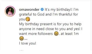 What Singer Omawumi Wants As Birthday Gift Will Melt Your Heart Omoeij10