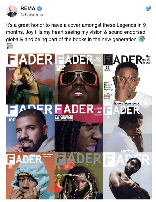 Mavin Star, Rema Used As The “Fader Magazine” Cover For 2019 Rema111