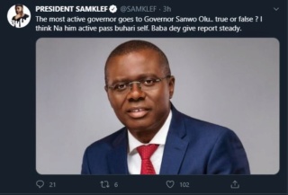 Sanwo-Olu Is The Most Active Governor – Samklef Samkle32