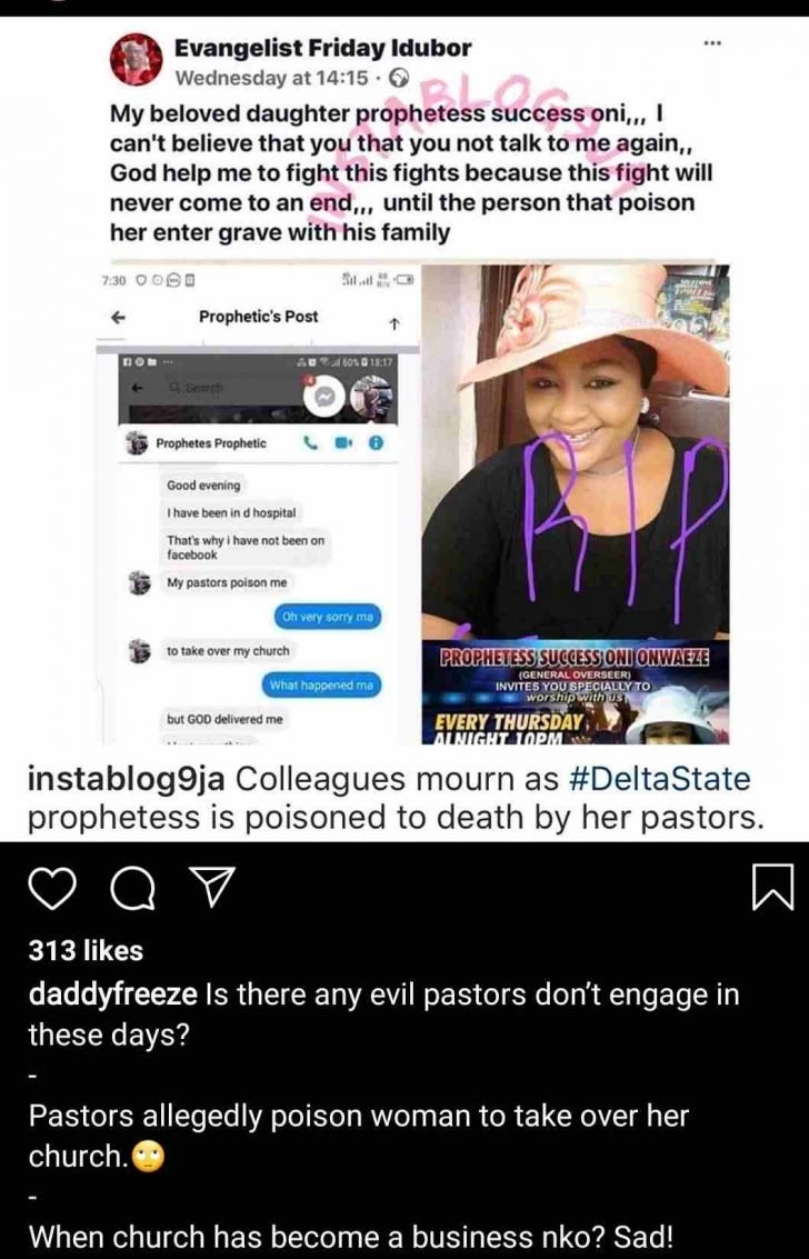 Daddy Freeze Reacts As Pastors Poison General Overseer To Death Screen60