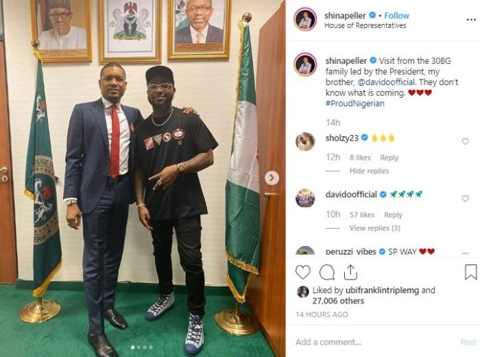 Zlatan - Davido And His 30BG Gang Visits House Of Representative Member Shina Peller (Watch Video) Shina-12