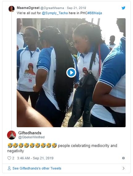 Lady Under Receives Hot Bashing From Twitter Users For Organizing A Rally For Tacha (See Video And Comments) Tacha-17