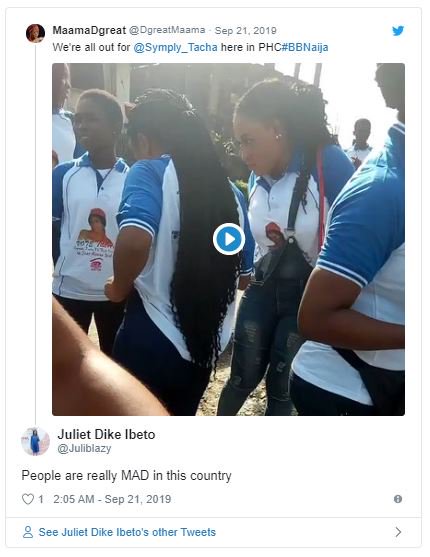 Lady Under Receives Hot Bashing From Twitter Users For Organizing A Rally For Tacha (See Video And Comments) Tacha-23