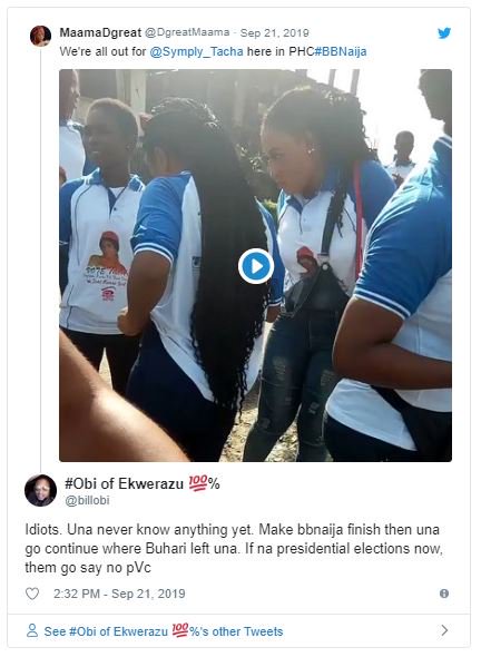 Lady Under Receives Hot Bashing From Twitter Users For Organizing A Rally For Tacha (See Video And Comments) Tacha-26