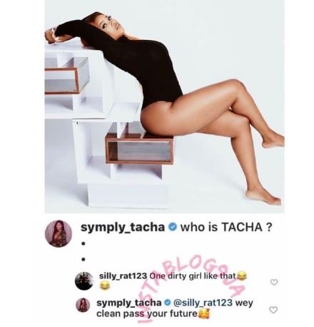  ‘My Dirtiness Is Cleaner Than Your Future’ – Tacha Claps Back At Troll (Photo) Tacha-91