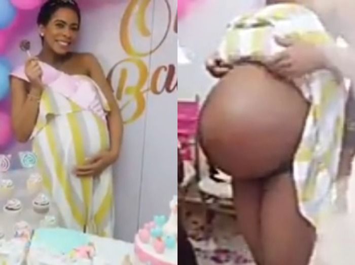 T Boss Shares Video From Her Baby Shower, Shows Off Her Naked Baby Bump (WATCH VIDEO) Tb-bum10