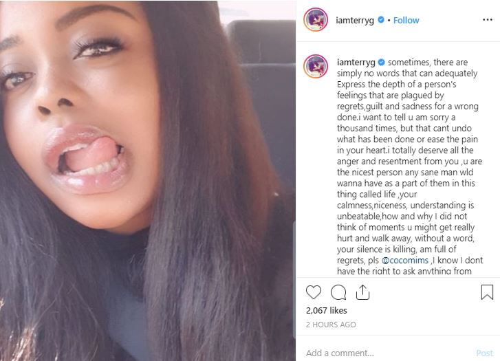 ‘Your Silence Is Killing Me’ – Terry G Cries Out As He Begs His Baby Mama For Forgiveness Terry-14