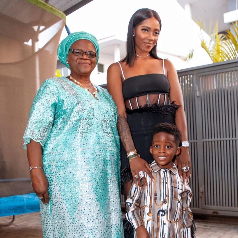 Tiwa Savage Shares Lovely Photos With Son  and Mother (Photos) Tiwa_s11