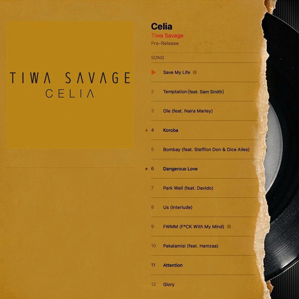 Tiwa - DOWNLOAD NOW » “Celia Album by Tiwa Savage” Full Album Is Out Tiwasa11