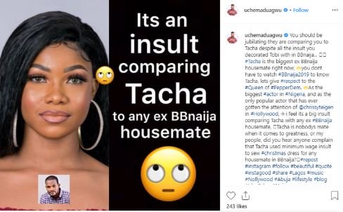 Tacha Is Way Bigger Than You – Uche Maduagwu Blasts Cee-C Uche10