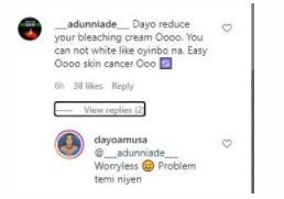 ”Reduce your bleaching cream” – Troll Tells Dayo Amusa Vfdzb10