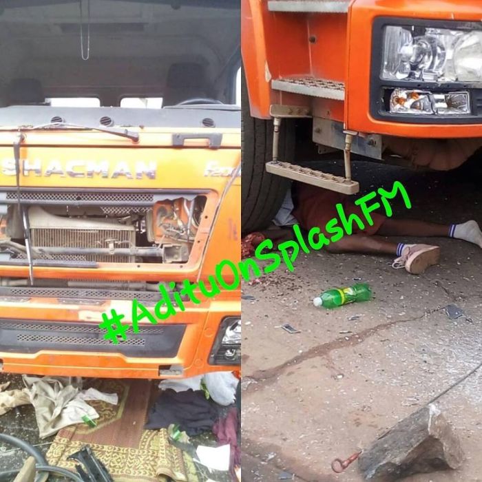 Truck Crushed 14-year-old JSS1 Student To Death in Ibadan (Graphic Photos) Vilk10