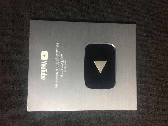 Wap TV Awarded With YouTube Plaque Waptv-10
