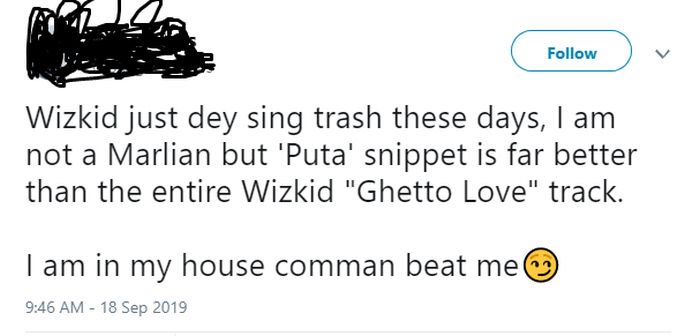 Someone Said, Naira Marley’s “Puta” Snippet Is Better Than The Whole Wizkid’s “Ghetto Love” Track (DO YOU AGREE?) Wiattt10