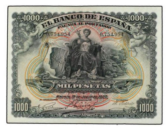 Banco de España 1874 a 1924 - Catálogo del Billete Español en Imperio Numismático 1000pt14