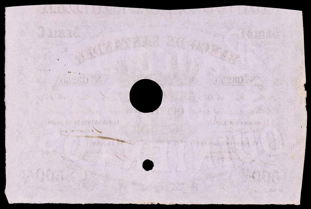 500 Reales Vellon, 10 mayo de 1861, Banco de Santander. 1549-110