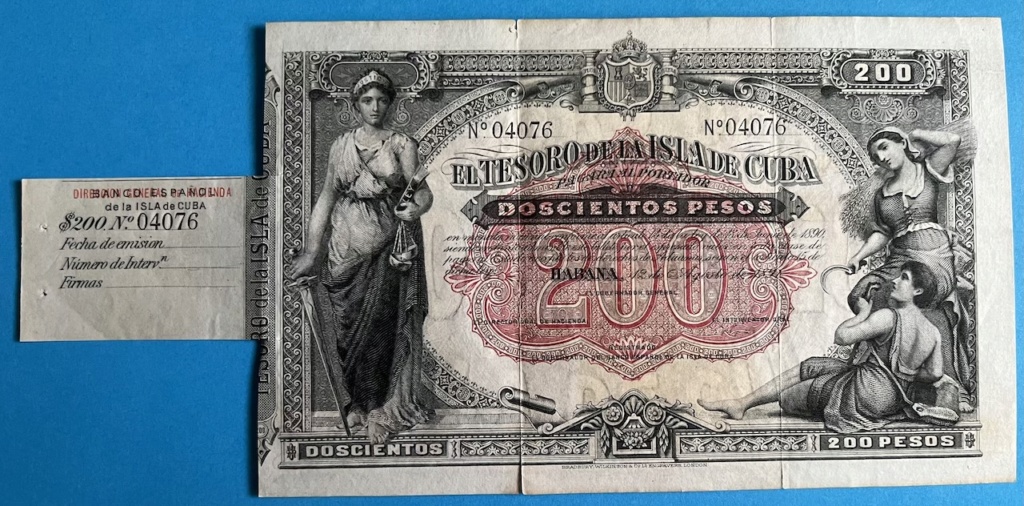 200 Pesos Tesoro Isla de Cuba, 1891 200pes12