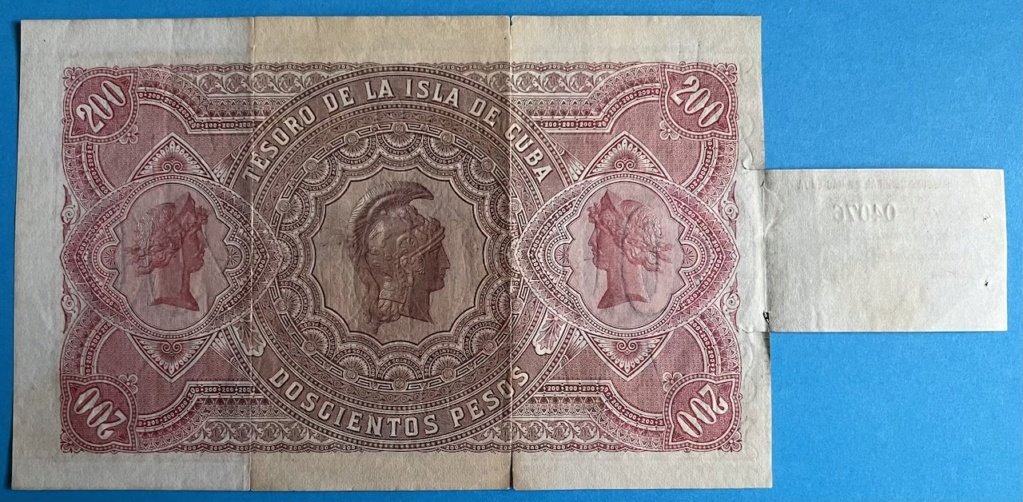 200 Pesos Tesoro Isla de Cuba, 1891 200pes13