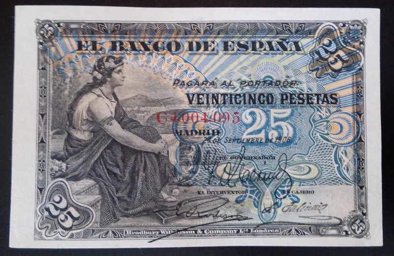 Banco de España 1874 a 1924 - Catálogo del Billete Español en Imperio Numismático 25_pta10