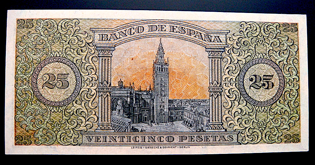 1938 - 25 Pesetas 1938 (Burgos) 25pese13