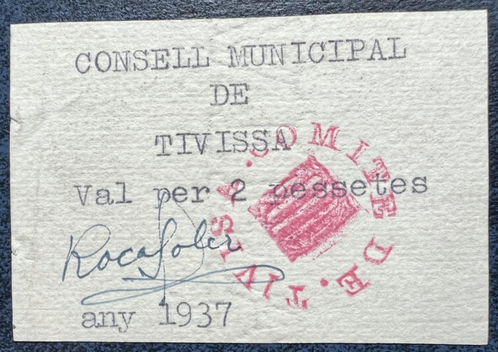 2 Pessetes Tivissa, 1937 2ptsti12