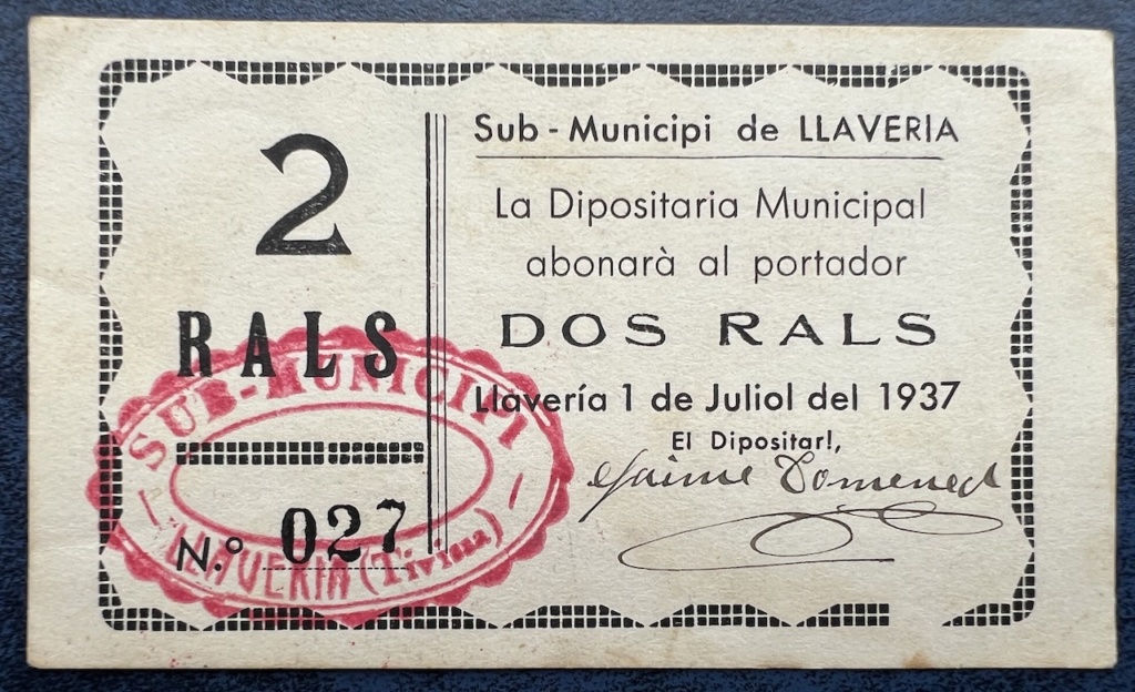 2 Rals LLaveria, 1937 2ralll11