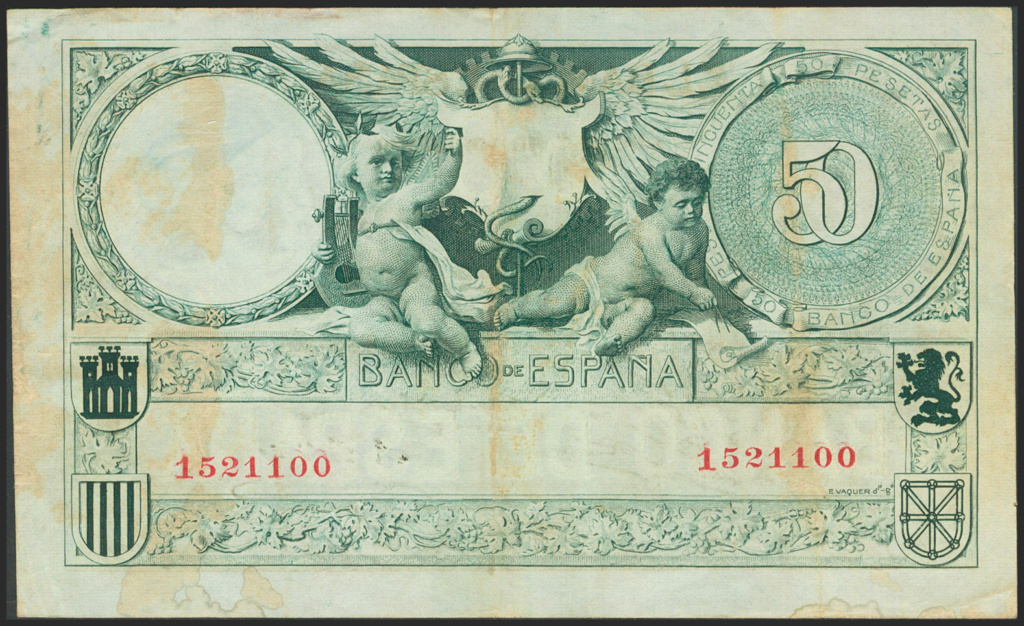 Banco de España 1874 a 1924 - Catálogo del Billete Español en Imperio Numismático 50_19013