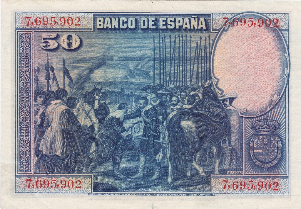 Banco de España 1925 a 1928 Catálogo del Billete Español en Imperio Numismático 50pts113