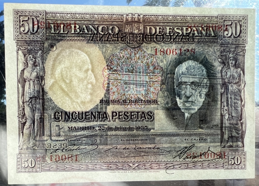 50 Pesetas 1935 (Santiago Ramón y Cajal) 50pts121