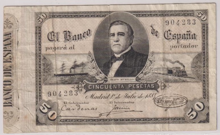 Banco de España 1874 a 1924 - Catálogo del Billete Español en Imperio Numismático 50pts142