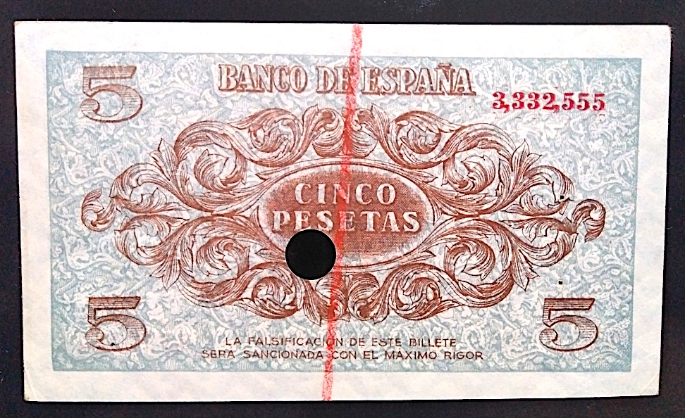 Guerra Civil 1936 - 1939 Catálogo del Billete Español en Imperio Numismático 5pts1917