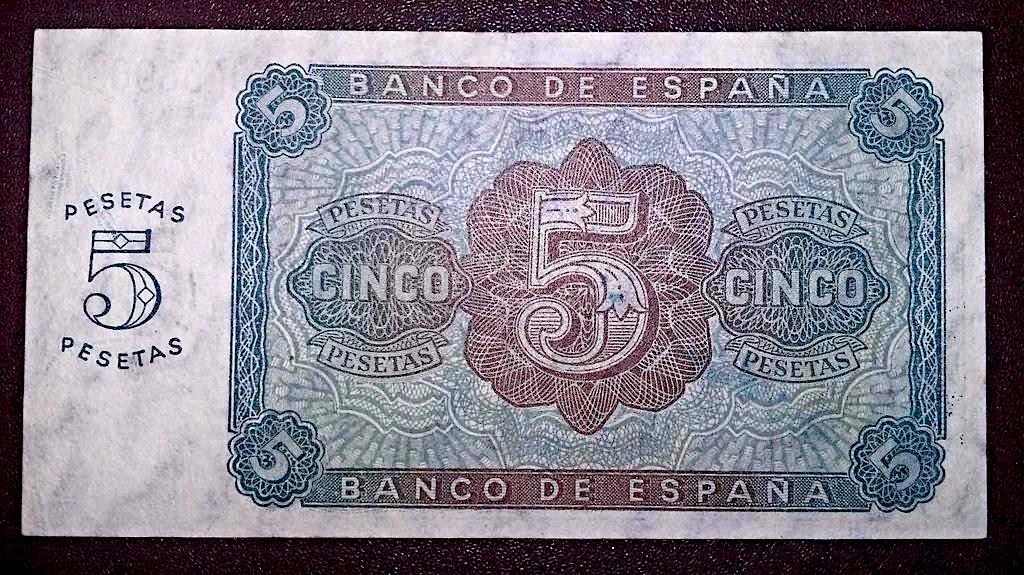 Guerra Civil 1936 - 1939 Catálogo del Billete Español en Imperio Numismático 5pts1918